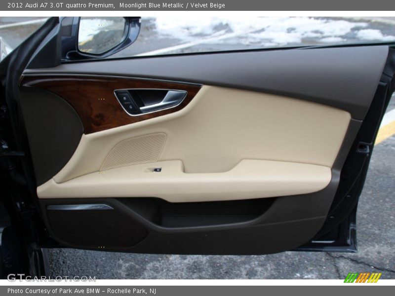 Moonlight Blue Metallic / Velvet Beige 2012 Audi A7 3.0T quattro Premium