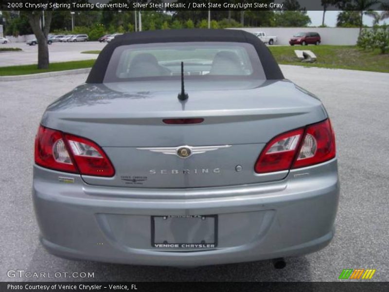 Silver Steel Metallic / Dark Slate Gray/Light Slate Gray 2008 Chrysler Sebring Touring Convertible