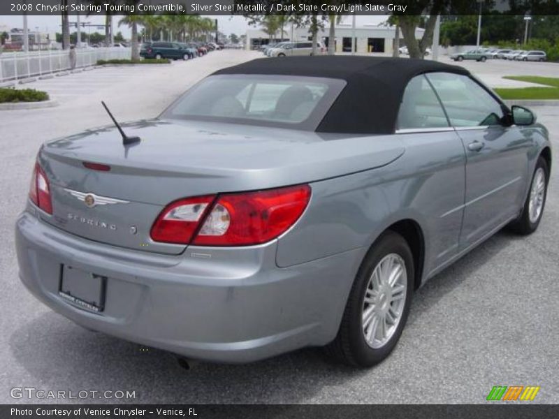 Silver Steel Metallic / Dark Slate Gray/Light Slate Gray 2008 Chrysler Sebring Touring Convertible