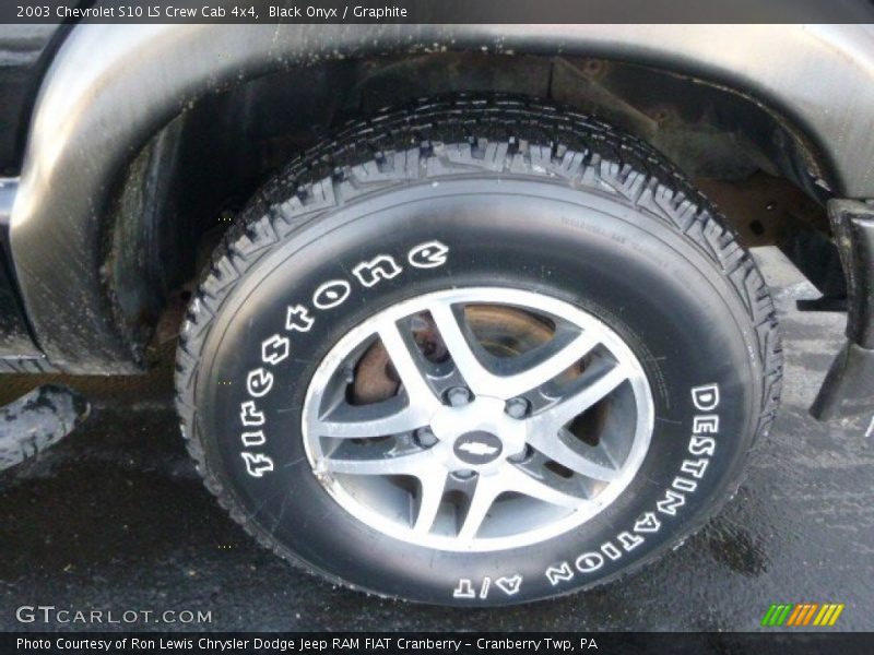 Black Onyx / Graphite 2003 Chevrolet S10 LS Crew Cab 4x4