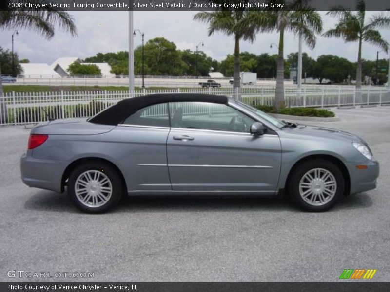Silver Steel Metallic / Dark Slate Gray/Light Slate Gray 2008 Chrysler Sebring Touring Convertible