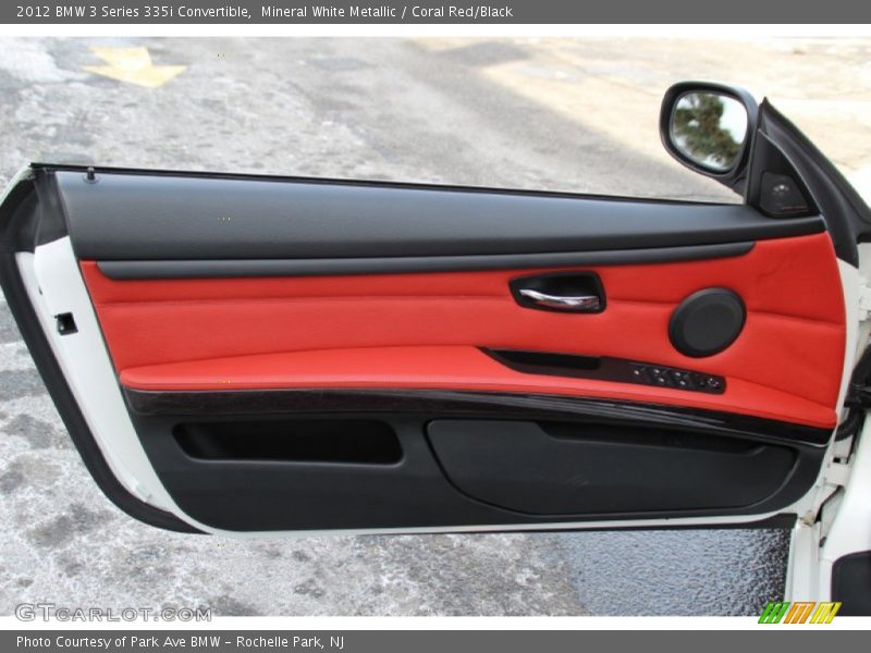 Mineral White Metallic / Coral Red/Black 2012 BMW 3 Series 335i Convertible