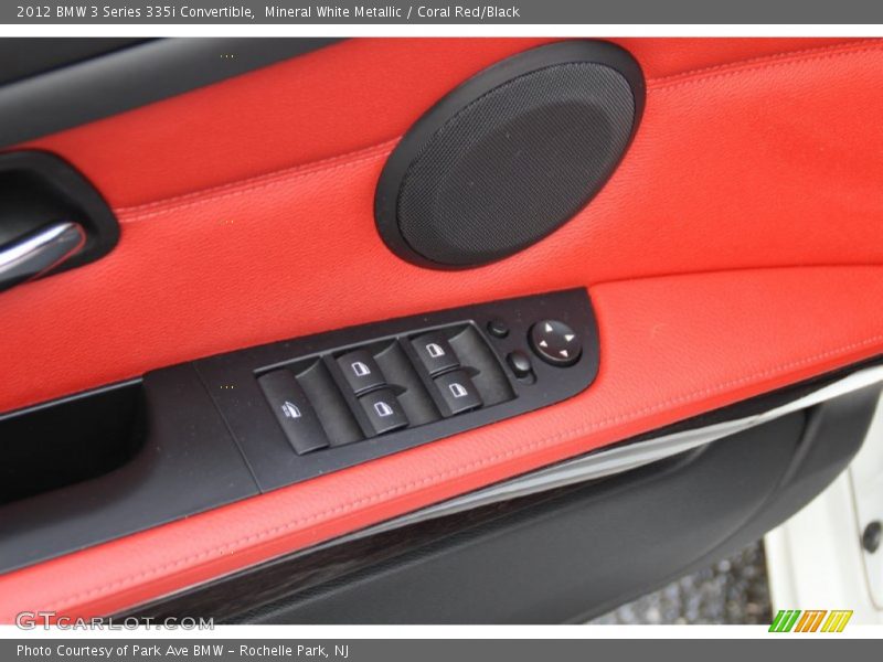 Mineral White Metallic / Coral Red/Black 2012 BMW 3 Series 335i Convertible