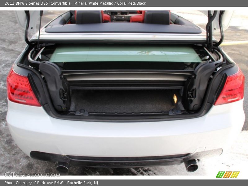 Mineral White Metallic / Coral Red/Black 2012 BMW 3 Series 335i Convertible