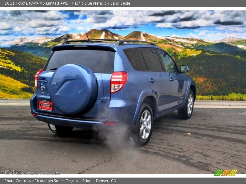 Pacific Blue Metallic / Sand Beige 2011 Toyota RAV4 V6 Limited 4WD