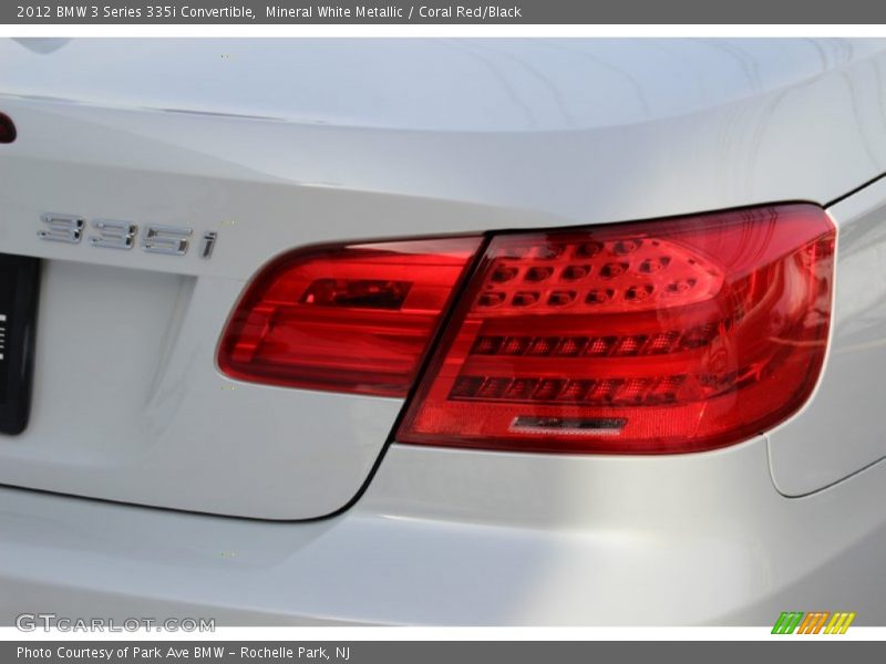 Mineral White Metallic / Coral Red/Black 2012 BMW 3 Series 335i Convertible