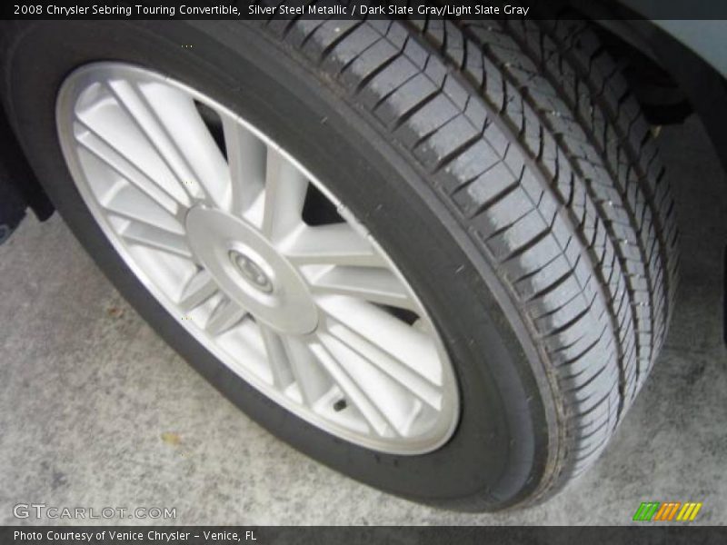Silver Steel Metallic / Dark Slate Gray/Light Slate Gray 2008 Chrysler Sebring Touring Convertible