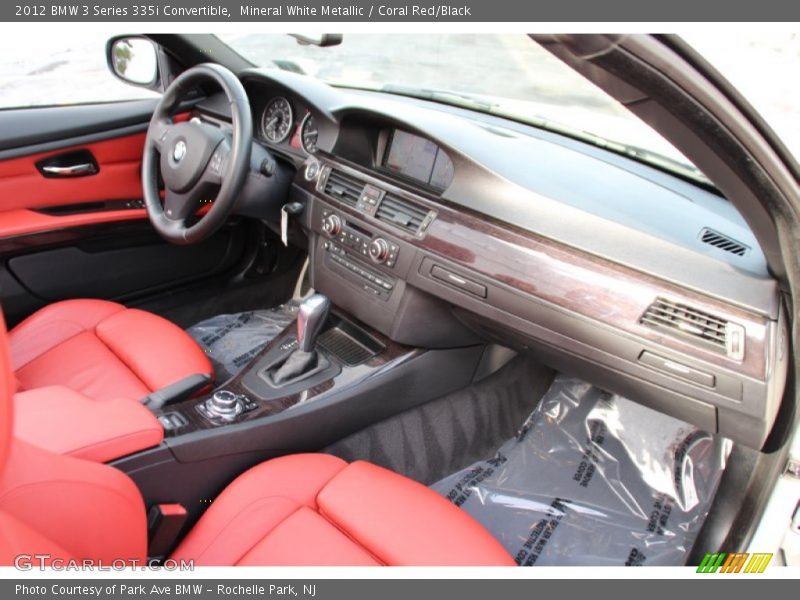 Mineral White Metallic / Coral Red/Black 2012 BMW 3 Series 335i Convertible