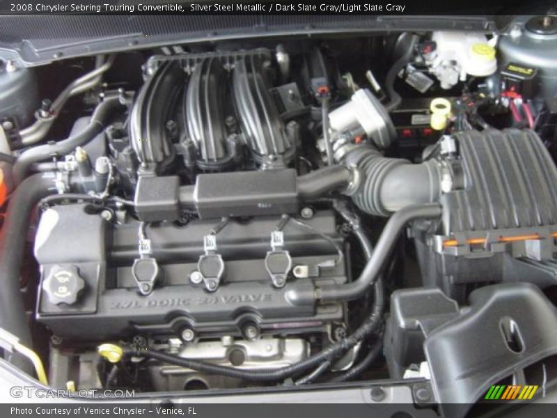 Silver Steel Metallic / Dark Slate Gray/Light Slate Gray 2008 Chrysler Sebring Touring Convertible