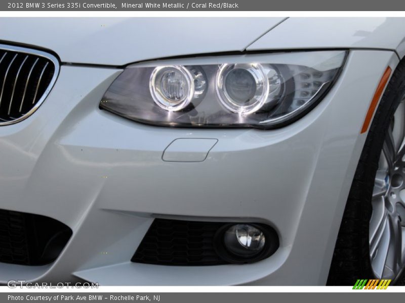 Mineral White Metallic / Coral Red/Black 2012 BMW 3 Series 335i Convertible