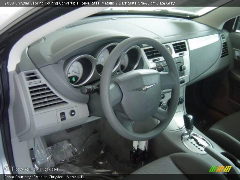 Silver Steel Metallic / Dark Slate Gray/Light Slate Gray 2008 Chrysler Sebring Touring Convertible