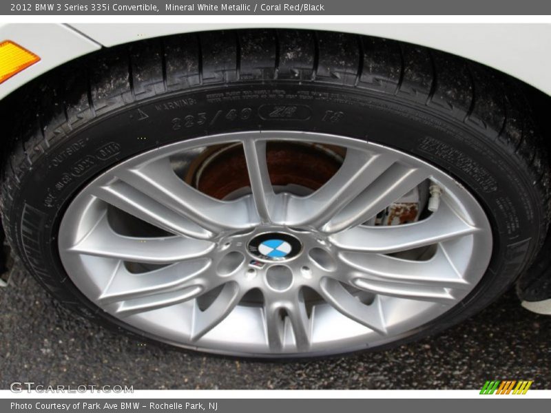 Mineral White Metallic / Coral Red/Black 2012 BMW 3 Series 335i Convertible