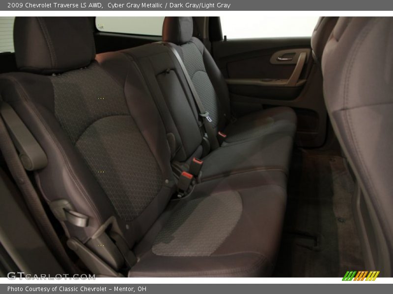 Cyber Gray Metallic / Dark Gray/Light Gray 2009 Chevrolet Traverse LS AWD