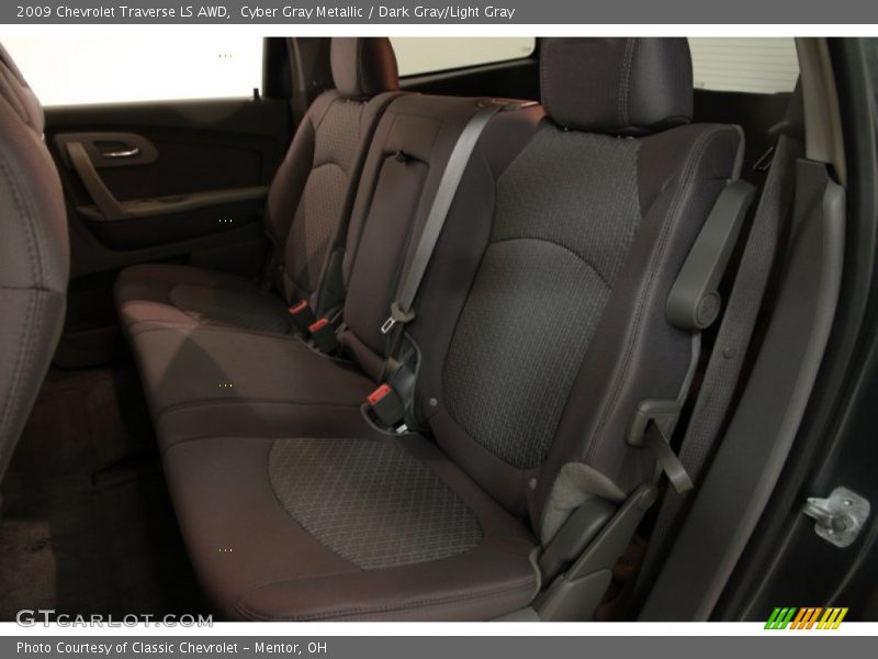 Cyber Gray Metallic / Dark Gray/Light Gray 2009 Chevrolet Traverse LS AWD