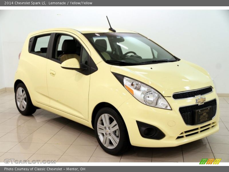 Lemonade / Yellow/Yellow 2014 Chevrolet Spark LS