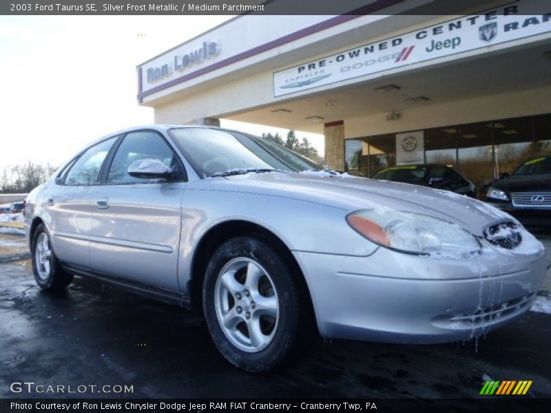 Silver Frost Metallic / Medium Parchment 2003 Ford Taurus SE