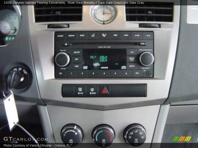 Silver Steel Metallic / Dark Slate Gray/Light Slate Gray 2008 Chrysler Sebring Touring Convertible
