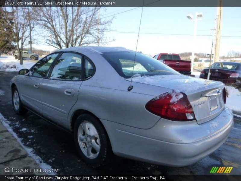 Silver Frost Metallic / Medium Parchment 2003 Ford Taurus SE
