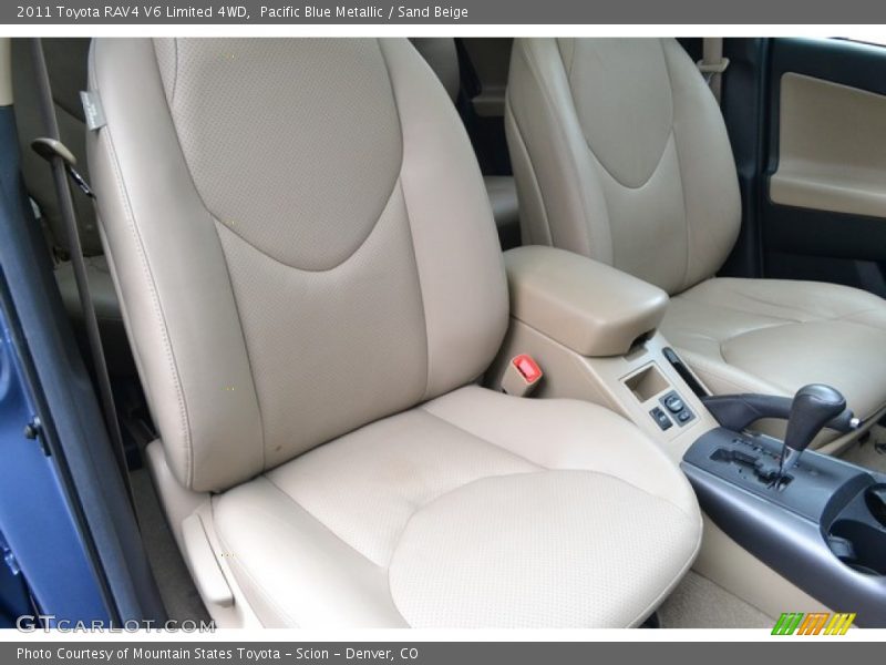 Pacific Blue Metallic / Sand Beige 2011 Toyota RAV4 V6 Limited 4WD