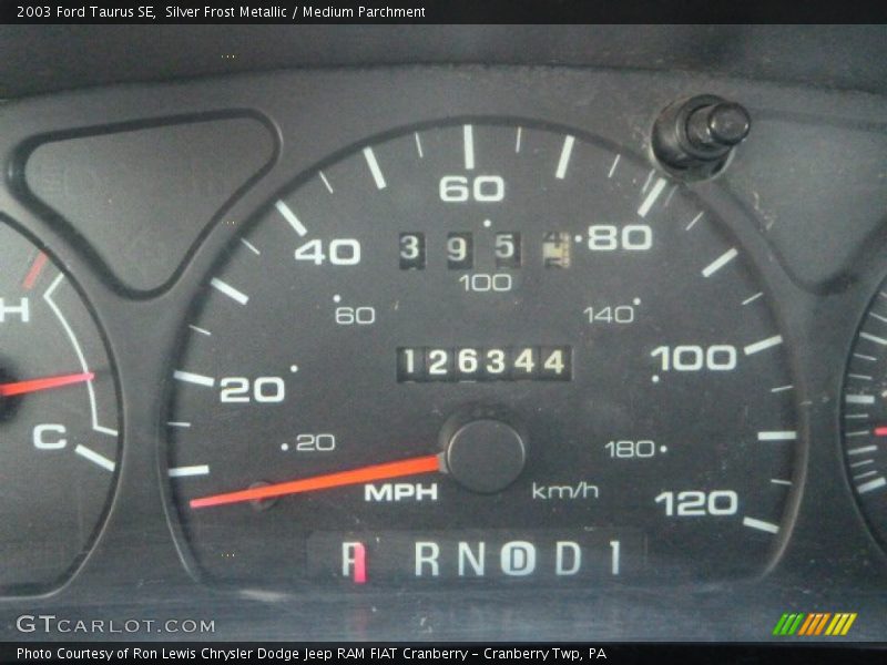 Silver Frost Metallic / Medium Parchment 2003 Ford Taurus SE