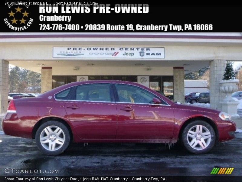 Sport Red Metallic / Gray 2006 Chevrolet Impala LT
