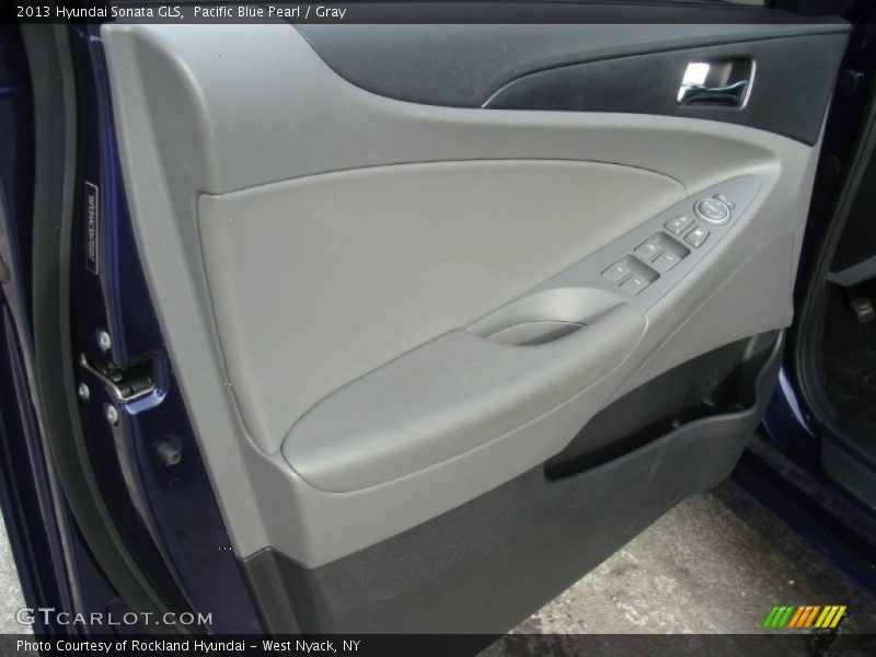 Pacific Blue Pearl / Gray 2013 Hyundai Sonata GLS