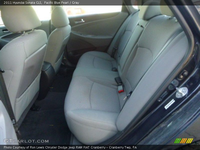 Pacific Blue Pearl / Gray 2011 Hyundai Sonata GLS