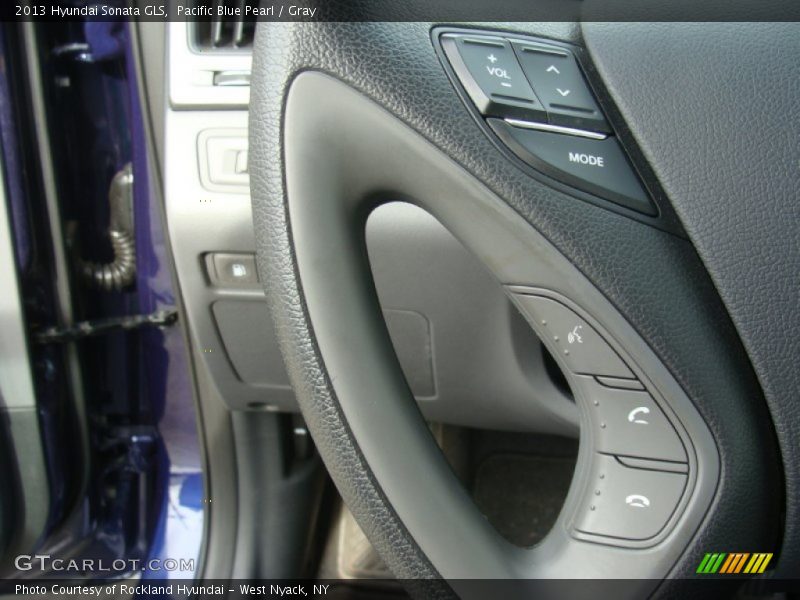 Pacific Blue Pearl / Gray 2013 Hyundai Sonata GLS