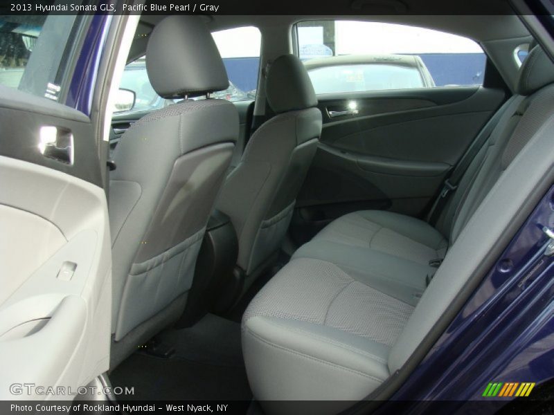 Pacific Blue Pearl / Gray 2013 Hyundai Sonata GLS