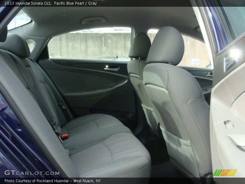 Pacific Blue Pearl / Gray 2013 Hyundai Sonata GLS
