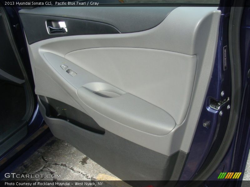 Pacific Blue Pearl / Gray 2013 Hyundai Sonata GLS