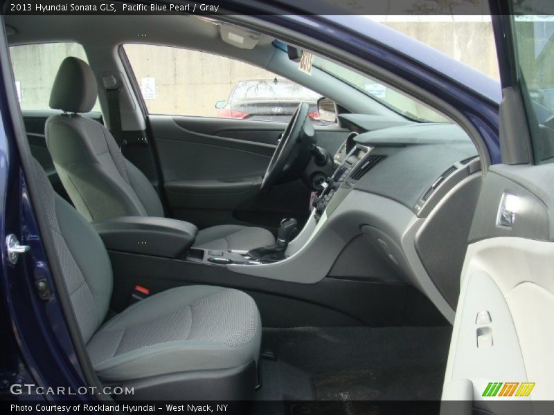 Pacific Blue Pearl / Gray 2013 Hyundai Sonata GLS