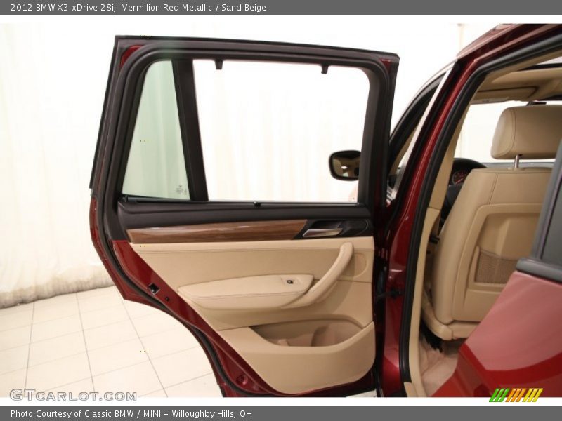 Vermilion Red Metallic / Sand Beige 2012 BMW X3 xDrive 28i