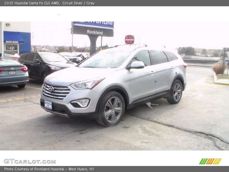 Circuit Silver / Gray 2015 Hyundai Santa Fe GLS AWD