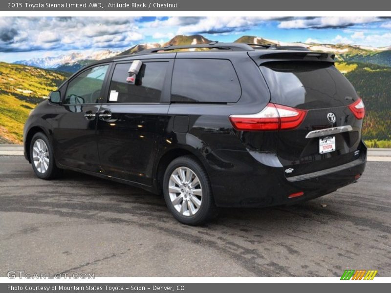 Attitude Black / Chestnut 2015 Toyota Sienna Limited AWD