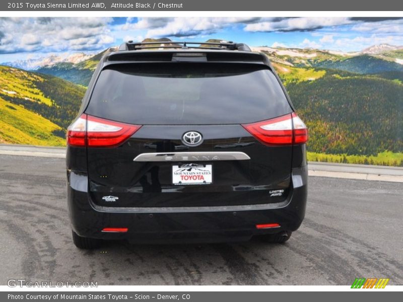 Attitude Black / Chestnut 2015 Toyota Sienna Limited AWD