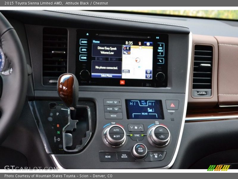 Controls of 2015 Sienna Limited AWD