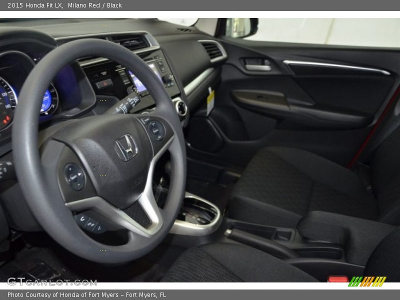 Milano Red / Black 2015 Honda Fit LX