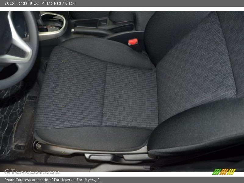 Milano Red / Black 2015 Honda Fit LX