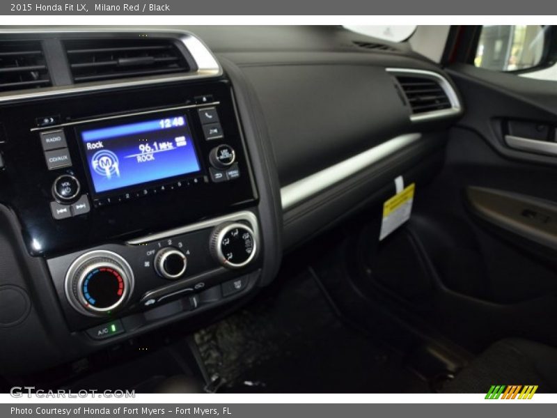 Milano Red / Black 2015 Honda Fit LX
