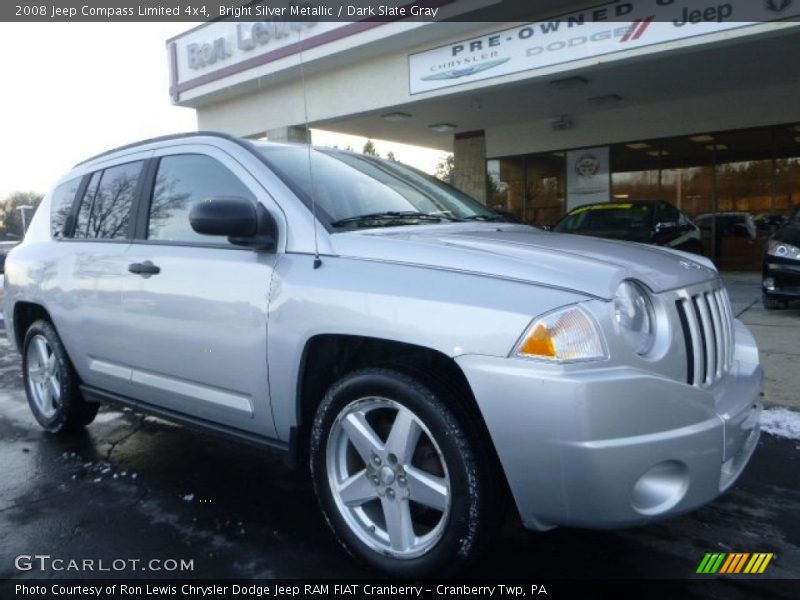 Bright Silver Metallic / Dark Slate Gray 2008 Jeep Compass Limited 4x4
