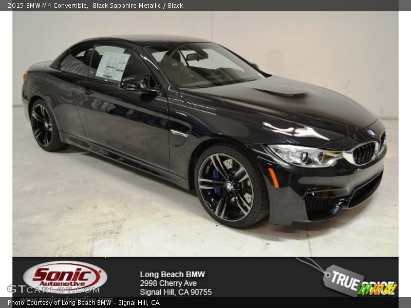 Black Sapphire Metallic / Black 2015 BMW M4 Convertible