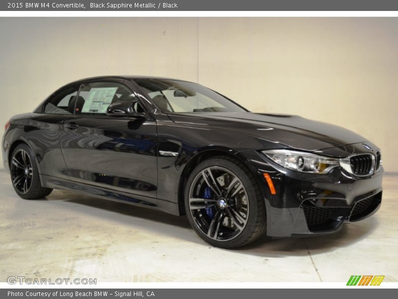 Black Sapphire Metallic / Black 2015 BMW M4 Convertible