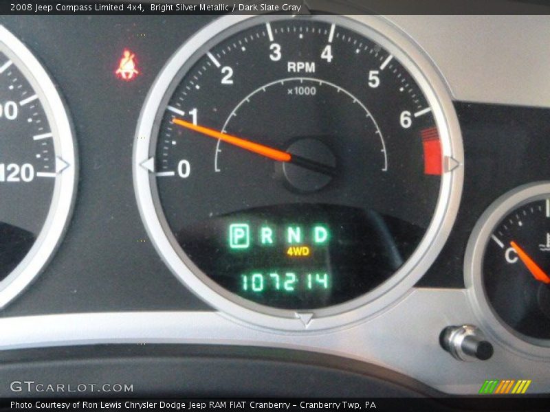 Bright Silver Metallic / Dark Slate Gray 2008 Jeep Compass Limited 4x4