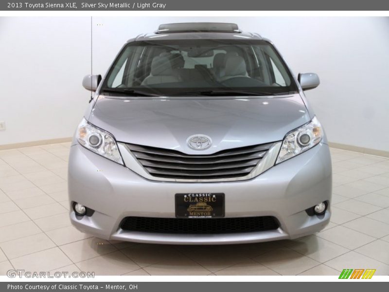 Silver Sky Metallic / Light Gray 2013 Toyota Sienna XLE