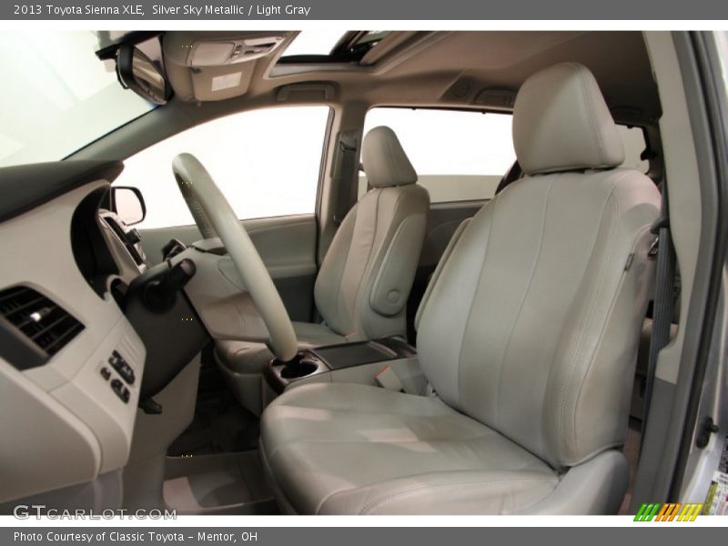 Silver Sky Metallic / Light Gray 2013 Toyota Sienna XLE