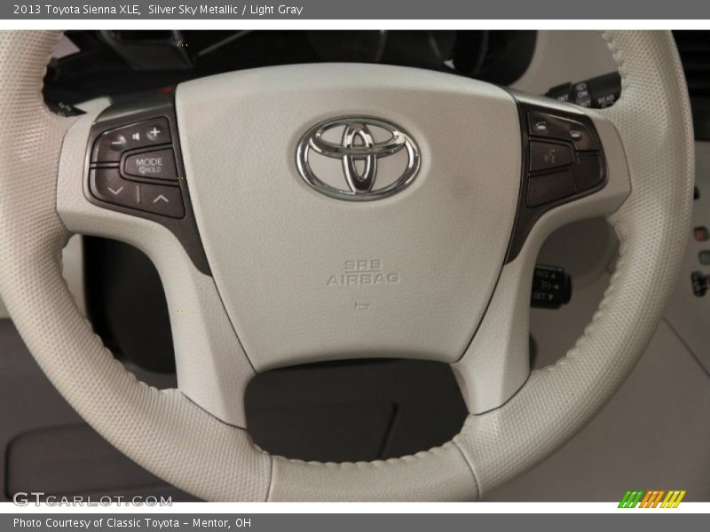 Silver Sky Metallic / Light Gray 2013 Toyota Sienna XLE