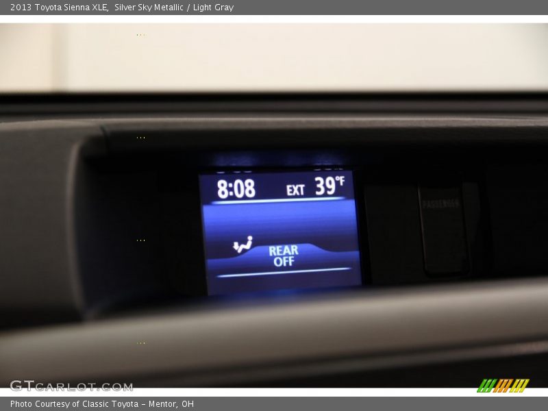 Silver Sky Metallic / Light Gray 2013 Toyota Sienna XLE