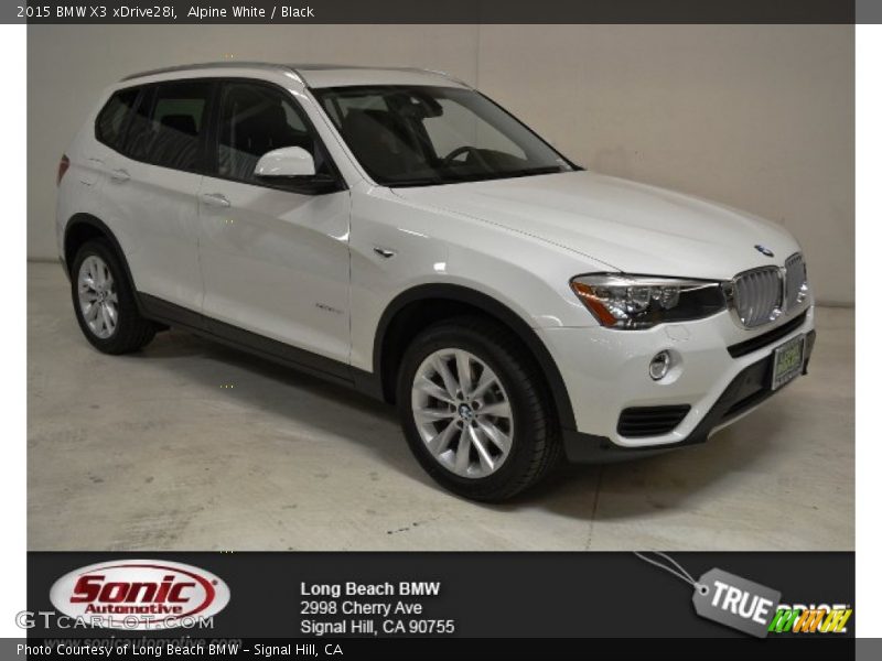 Alpine White / Black 2015 BMW X3 xDrive28i