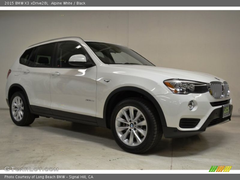 Alpine White / Black 2015 BMW X3 xDrive28i
